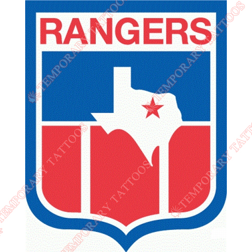 Texas Rangers Customize Temporary Tattoos Stickers NO.1960